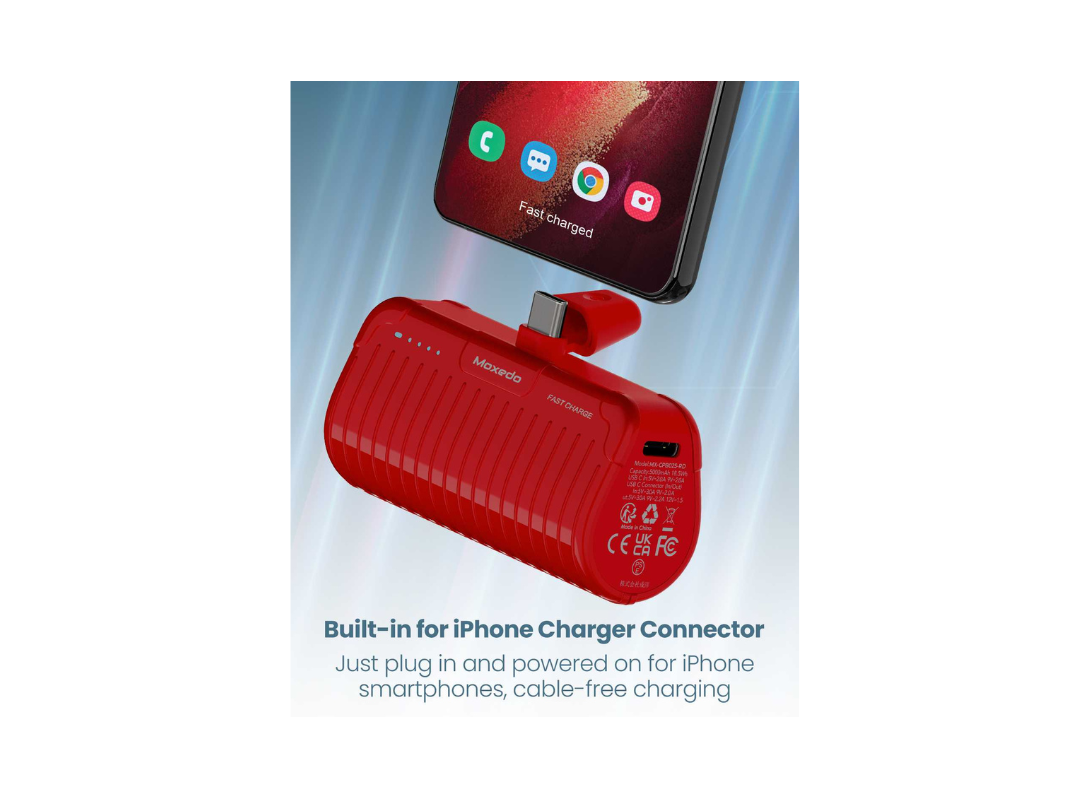 Moxedo 5000 mAh Mini Power Bank - Fast Charging Moxedo 5000 mAh Mini Power Bank - Fast Charging